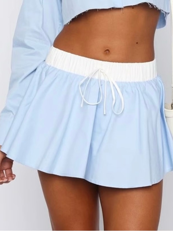 White Fox Getting Out Of Hand Skort Blue